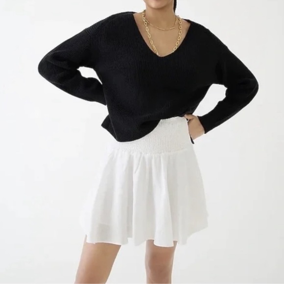 J. Crew Dresses & Skirts - J. Crew Smocked Waist Linen Mini Skirt